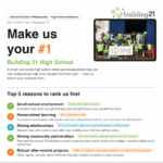 Make Us Your #1!!  School Selection Opens October 5, 2026